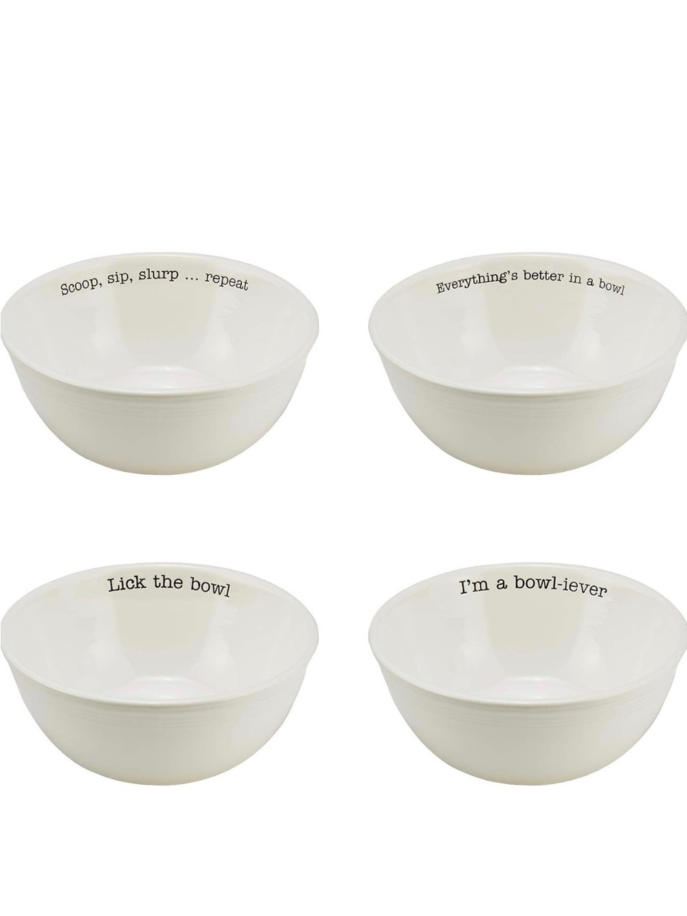 Mud Pie Table for 4 bowl set NWT